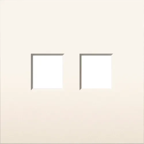 Накладка 2-я для розеток RJ45, TV, SAT, слоновая кость, серия S08