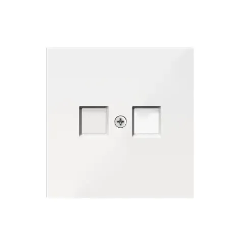 Накладка для розетки RJ45, 2-я, белый, серия R98