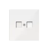 Накладка для розетки RJ45, 2-я, белый, серия R98