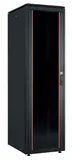 Щит телекоммуникационный 19", 42U, ВxШxГ 2053x600x800мм, DYNAmic 1000кг, напольный, перед. дверь стекло, задняя глухая металлич., черный