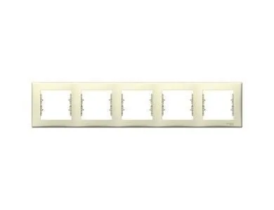 Рамка Schneider Electric Sedna, х5 горизонтальная, бежевый