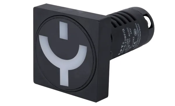 Указатель положения выключателя AD16-22, "улыбка" красный, 24VAC/DC, 22mm, IP54