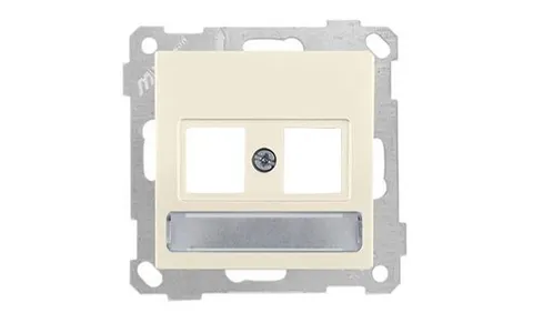 21 - Адаптер для разъемов Keystone, с маркировкой, двойной, сл.кость