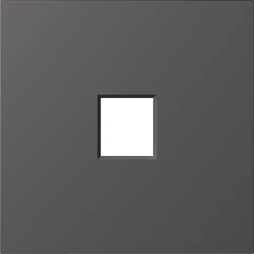 Накладка 1-я для розеток RJ45, TV, SAT, HDMI, матовый титан, серия S08