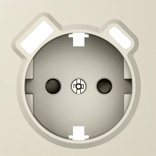 Накладка для розетки Schuko с зарядным устройством USB A+C, со шторками 16A 250В, матовый кашемир, серия A07