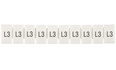 Маркировка клеммных модулей CA509/K5/H/L3 для клемм 5mm, гориз. "L3" (упак. 100шт.)