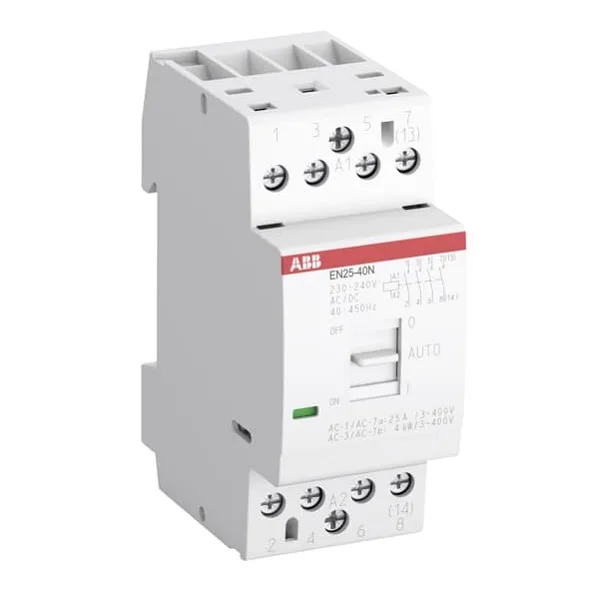 Контактор модульный EN25-40N-06, 25A, 4NO, 230VAC/DC, 2M, c рычагом управления