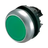 Кнопка M22-DL-G, зелёная, с подсветкой, плоская, без фиксации, IP67