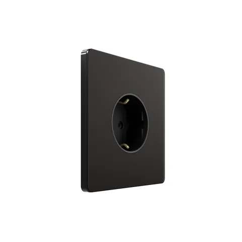 Розетка Systeme Electric Infinity, скрытой установки с зк (250В, 16А, защит. шторки), Полярная ночь