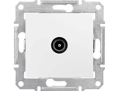 Розетка ТВ Schneider Electric Sedna, TV коннектор оконечный, белый