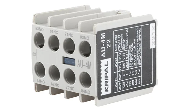 Блок-контакт вспом. AU-4M, 2NO+2NC, фронт. монтаж, для мини-контакторов UKC, UKD