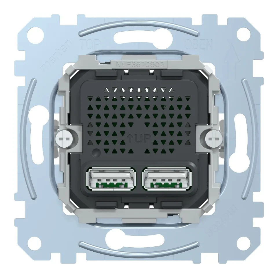 Розетка USB Schneider Electric D-Life, MERTEN, механизм зарядного устройства 2,1А