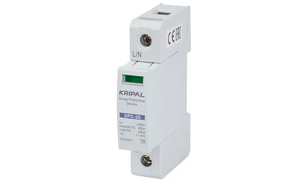 Разрядник SPC-20/280/1P, 1P, 280VAC, In=20kA(8/20µs), класс C, индикация, 1M
