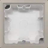 Коробка для накладного монтажа с встроенной рамкой 1-я, матовый песок, серия R98