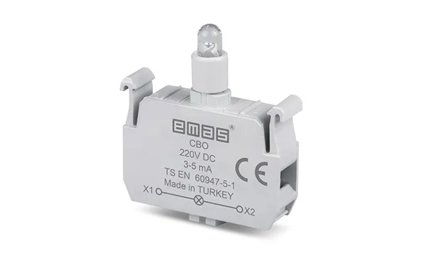 Блок индикатора, красный, LED, 220VDC, монтаж на адаптер, для CP/CM серий