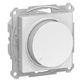 Диммер (светорегулятор) Systeme Electric AtlasDesign, светорегулятор () поворотно-нажимной, 315Вт, мех., белый