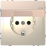 Розетка Schneider Electric D-Life, 16А с з/к и крышкой IP44, шампань, SD