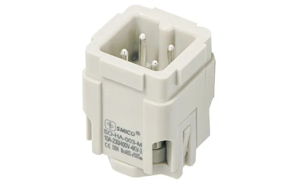 Вставка контактная, размер H3A, тип вилка, 3P+PE, 10A, 230/400V, винтовой зажим