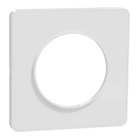 Рамка 1-постовая Schneider Electric Odace S520802, белый