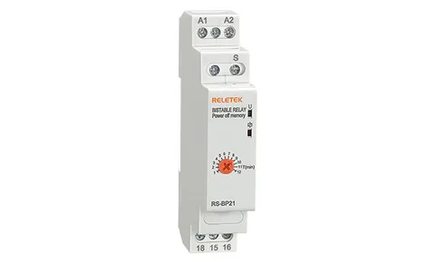Реле импульсное RS-BP21, 1CO, 10A(250VAC), 230VAC, через S на t=1_12min, с памятью, 1M
