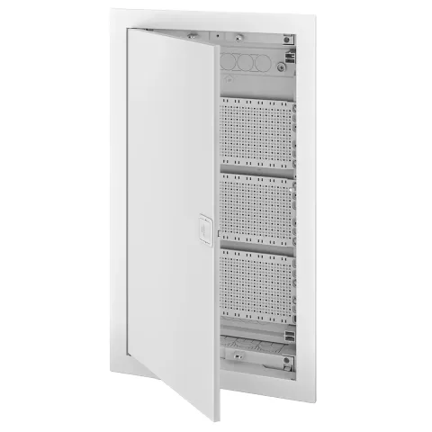 U36FSW IT PL, Щит встраиваемый мультимедийный, 3 ряда, белая дверца, IP40