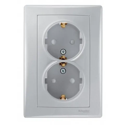 Розетка 2-ая в один подрозетник Schneider Electric Sedna SDN3000760
