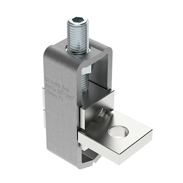 Коннектор Morek OL240-2 для присоеднинения Al и Cu проводников 2x95_240mm² к плоским шинам, Al/Cu 806/631A, 690V