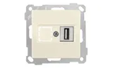 21 - Розетка 1xUSB Type A, для передачи данных, сл.кость