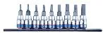 Набор торцевых насадок 9 пр. 1/4" TORX Т8-Т40 мм KING TONY