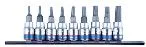 Набор торцевых насадок 9 пр. 1/4" TORX Т8-Т40 мм KING TONY