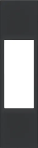 Лицевая панель для розеток USB, TF, RJ45, SAT и диммеров 1 модуль, черный