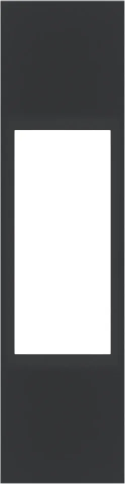 Лицевая панель для розеток USB, TF, RJ45, SAT и диммеров 1 модуль, черный