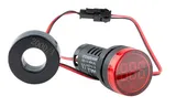 Индикатор тока светодиодный моноблочный AD116-22DSA, красный, 1-100A, 60-450VAC, IP44, 22mm