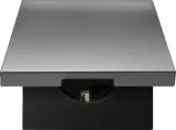 Накладка для розетки Schuko с заземлением, с крышкой, 16A 250 В~, благородная сталь, серия R98 METAL