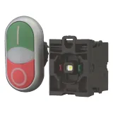 M22-DDL-GR-X1/X0/K11/230-W, Управляющая головка двойной кнопки