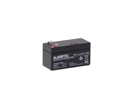 Батарея аккумуляторная Alarmtec BP1.2-12, T1, 12V/1.2Ah, 52(58)x97x43 HxLxW, 0.57kg, 5 лет