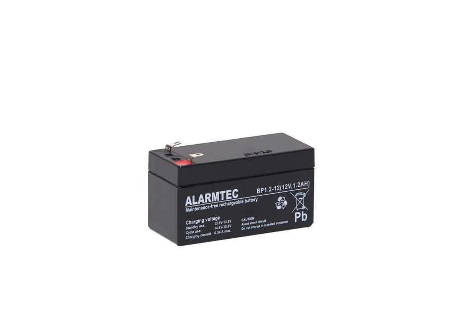 Батарея аккумуляторная Alarmtec BP1.2-12, T1, 12V/1.2Ah, 52(58)x97x43 HxLxW, 0.57kg, 5 лет