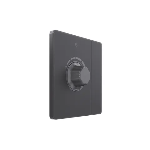 Диммер (светорегулятор) Systeme Electric Infinity, светорегулятор TRIAC c выключателем скрытой установки 300Вт (250В), Вулканический пепел