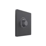 Диммер (светорегулятор) Systeme Electric Infinity, светорегулятор TRIAC c выключателем скрытой установки 300Вт (250В), Вулканический пепел