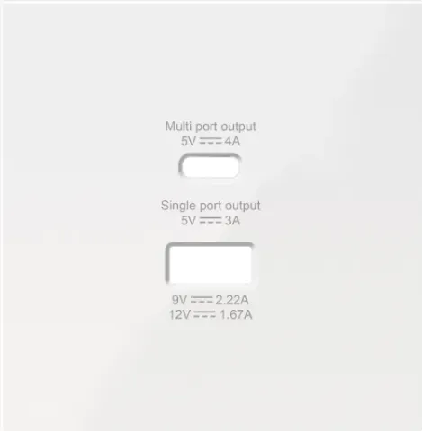 Накладка для розеток USB A+C, белый, серия R98