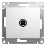 ТВ розетка Systeme Electric Glossa, TV оконечная 1DB, механизм, белый