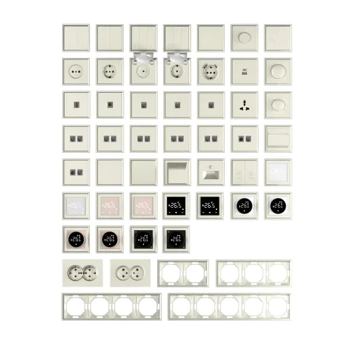 Накладка для светильника Step Light DB986, слоновая кость, серия S08