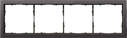 Рамка 4-я стекло мокко, серия R98 Glass