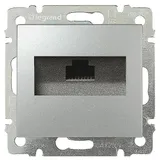 Valena - Розетка 1хRJ-45 UTP CAT6 монтаж на винтах, алюминий