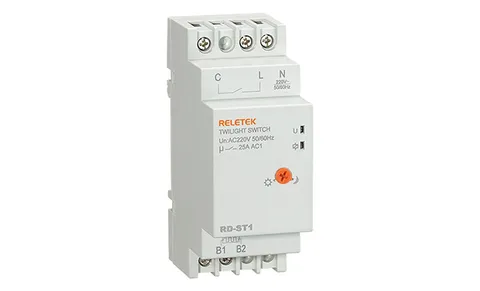 Фотореле RD-ST1, 1NO, 25А(250VAC), 230VAC, 2_100 Lux, с датчиком IP65, 2M