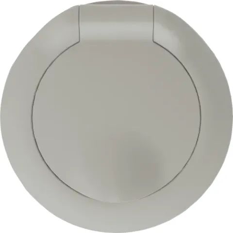Накладка для розетки Schuko с заземлением, с крышкой, 16A 250 В~, матовый кашемир, серия D16