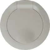 Накладка для розетки Schuko с заземлением, с крышкой, 16A 250 В~, матовый кашемир, серия D16