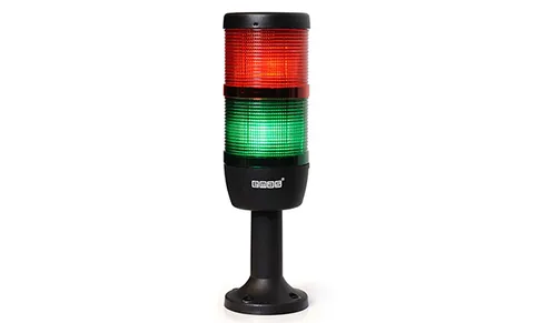 Колонна светосигнальная IK, d=70mm, LED Кр+Зел, 24VAC/DC, пласт. стойка 100mm, IP40