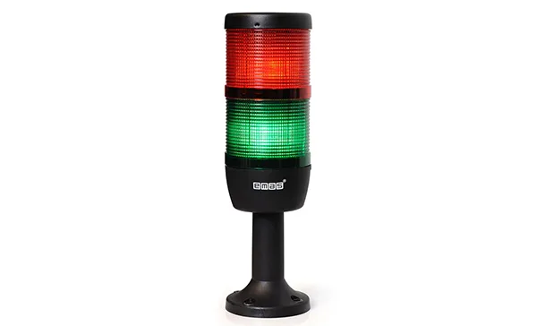 Колонна светосигнальная IK, d=70mm, LED Кр+Зел, 24VAC/DC, пласт. стойка 100mm, IP40