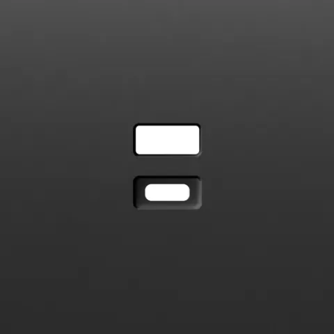 Накладка для розеток USB, черный графит, серия S08